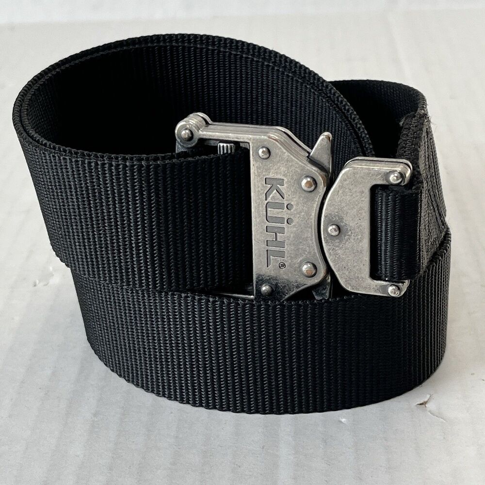KUHL Mens RAID Quick Release Belt Black Tactical Hiking Outdoor Fit 34-36 Waist